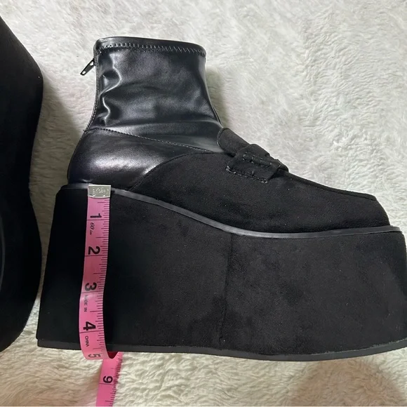 Lemon drop black platform loafers - Picture 6 of 6